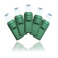 Winterland Winterland S-25MMPW-6GST 5 mm. Conical Pure White Strobe LED Light Set With In-Line Rectifer On Green Wire S-25MMPW-6GST